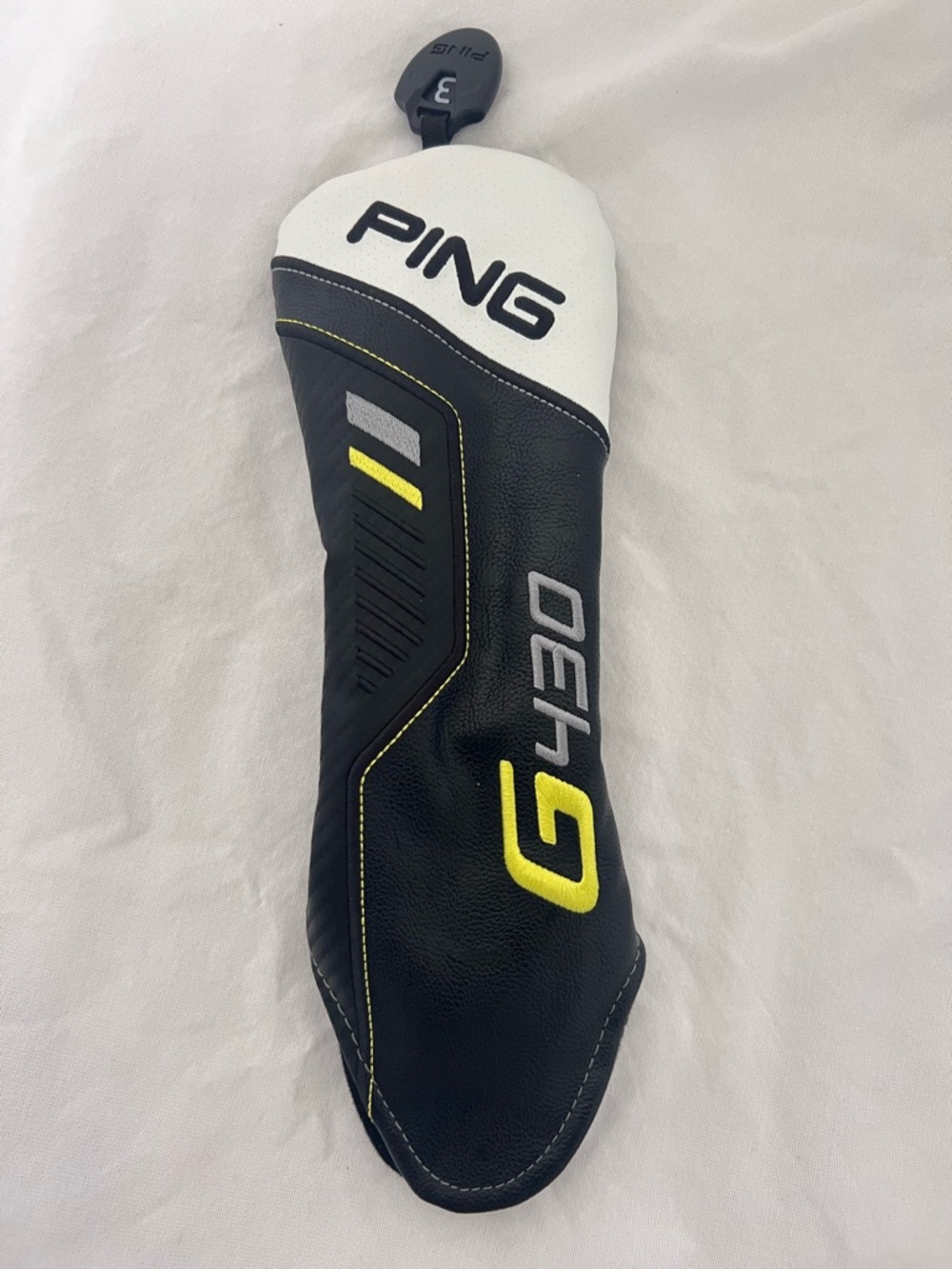 Ping G430 Black White Yellow Fairway Wood Headcover